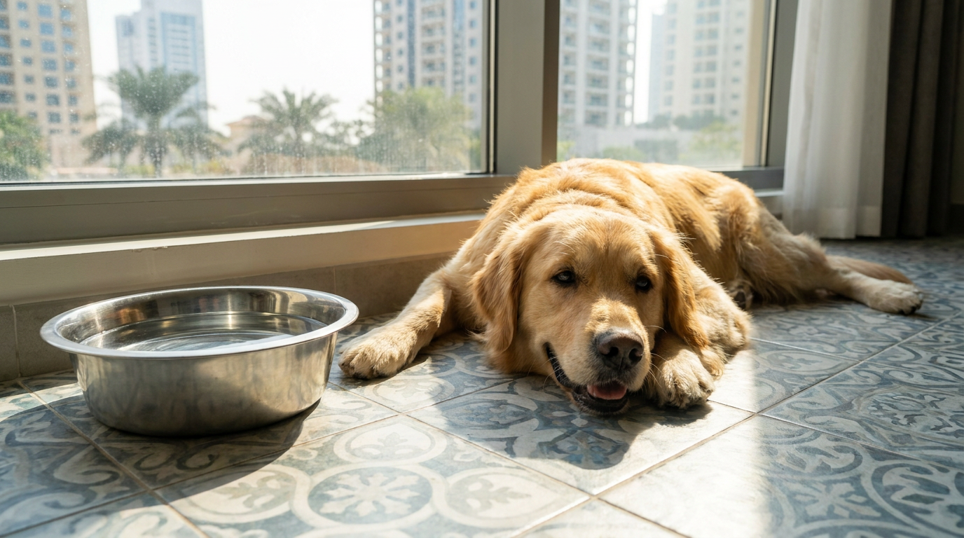 August Heat Survival Guide for Dogs Near Al Nahda Pond Park