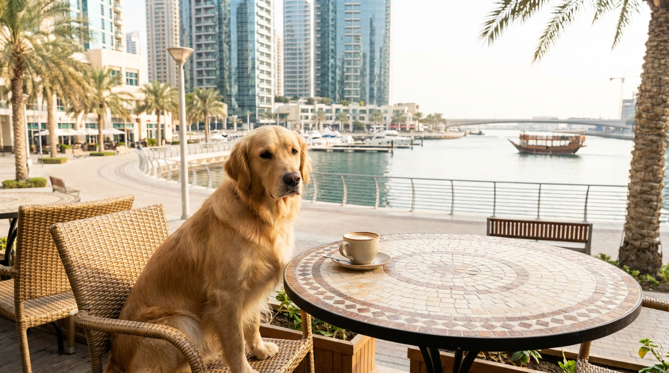 Dubai Dog News: Le Flamant Rose Cafe Opens & Finding a Dog Park Dubai