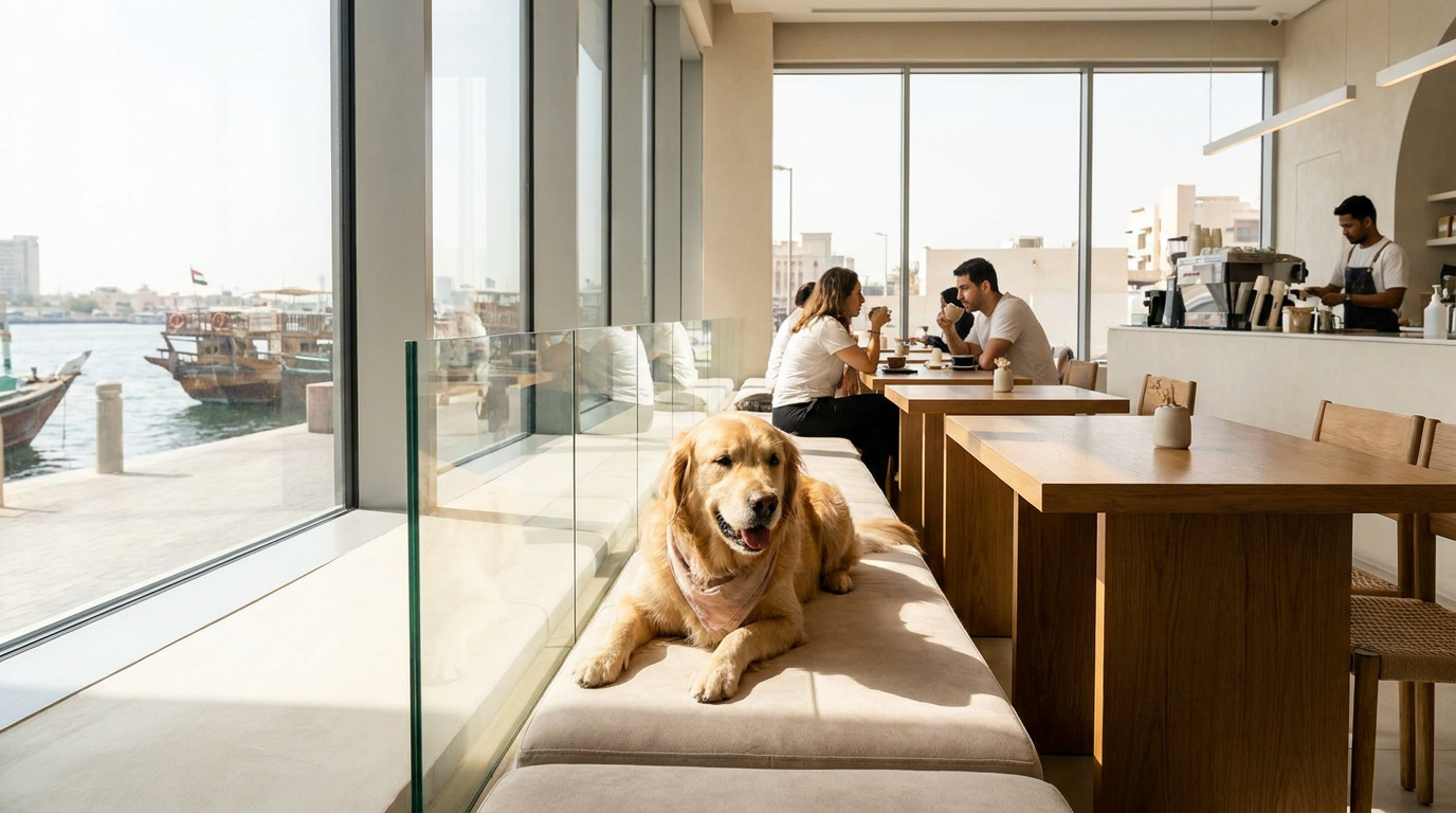 Dubai September Heat Safety & +Fluffin Dog Cafe Dubai Creek Harbour Official Guide